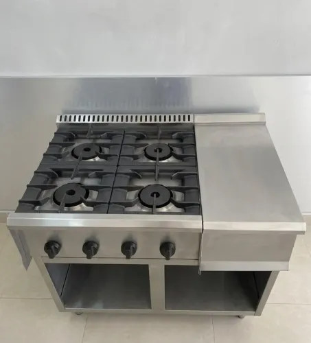 Fogão industrial de aço inox 