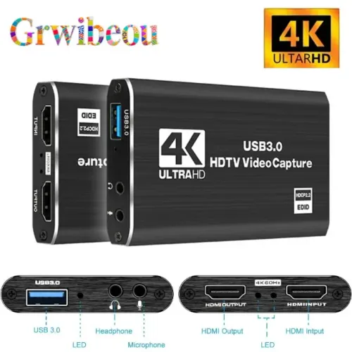 Placa De Captura 4k Usb 3.0 Hd 60 Fps Full Hd 1080p