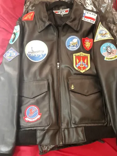Jaqueta Top Gun - couro legítimo