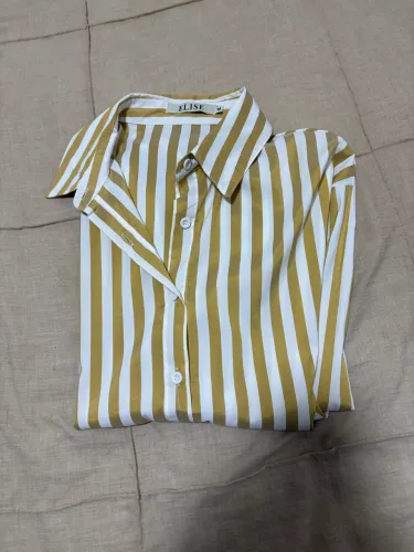 Blusa manga longa listrada