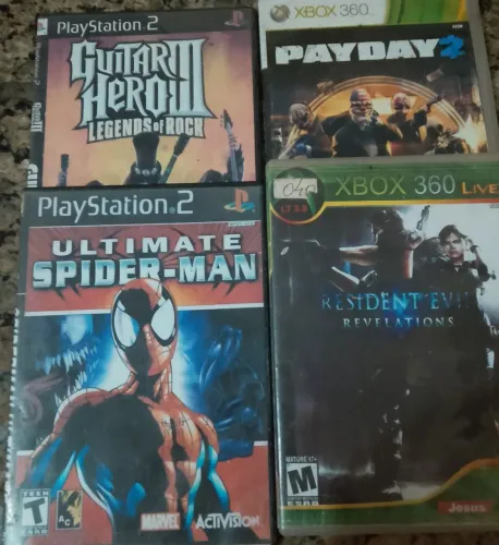 4 DVD 2 PLAYSTATION 2 +2 XBOX 360