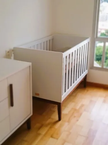 Berço Abracadabra 2 em 1 que vira mini cama (com colchão)