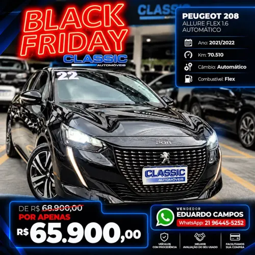 Peugeot 208 Allure 1.6 Flex 16V 5P Aut. 2022