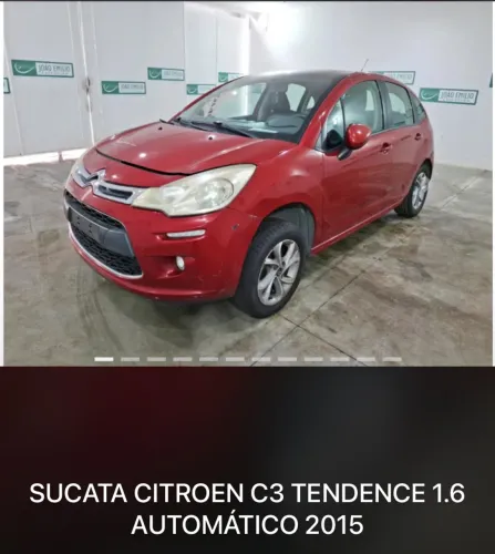  SUCATA CITROEN C3 1.6 AUTOMÁTICO 2015