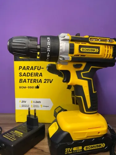Parafusadeira a Bateria 21V 1.3Ah BOM-9961 BomVink