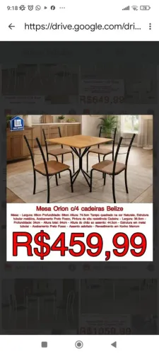 Mesa com cadeiras