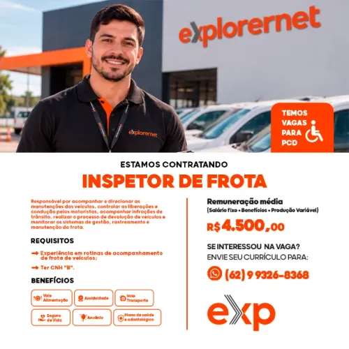 INSPETOR DE FROTA- ANÁPOLIS GO