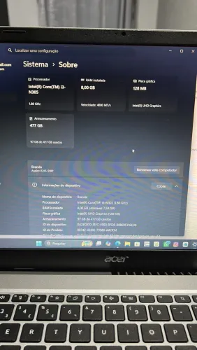 Notebook i3 Acer 