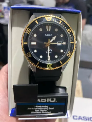 Relógio Cassio Duro Marlin Dourado na caixa