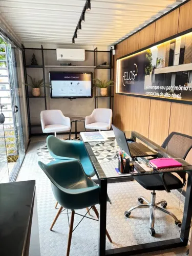 Escritório Container Mobiliado e Climatizado - Para Locação