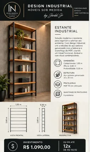 Estante design industrial