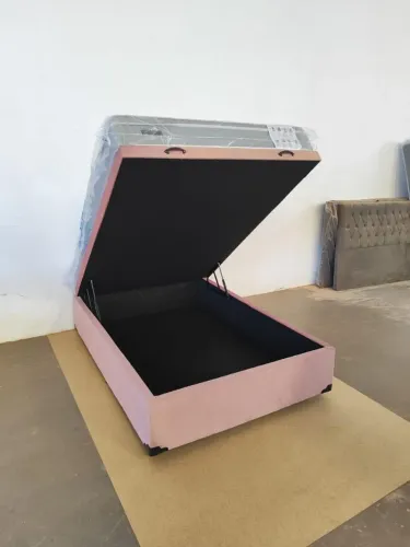 Cama box bau casal