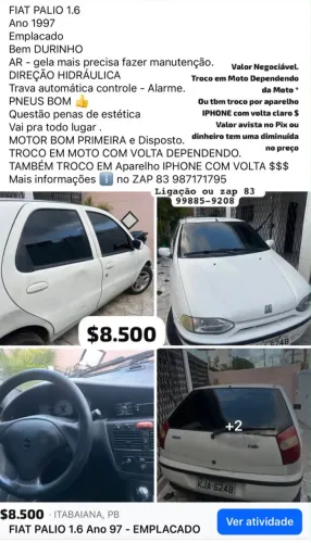 Fiat Palio 1.6 MPI 16V 4P 1997