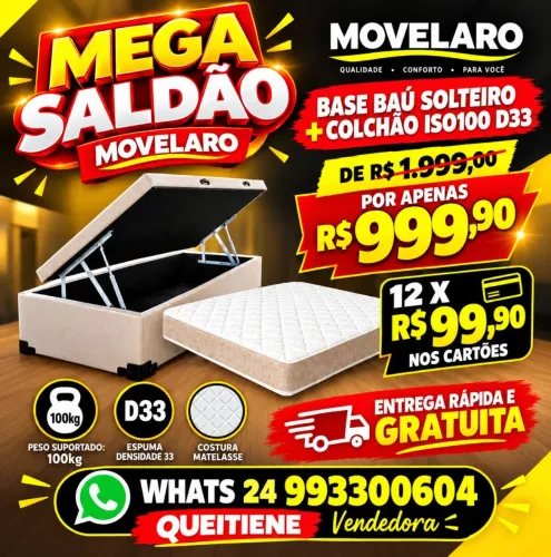 Base solteiro baú