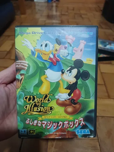 World of Illusion - Mega Drive (japonês) - COMPLETO - CIB