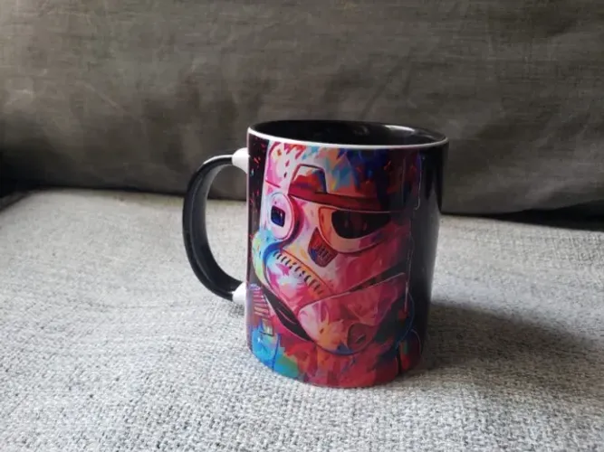 Caneca Porcelana Star Wars Stormtrooper 40 Anos A Força Esteja Com Você