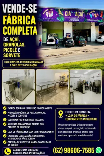 Açaí empório distribuidora bebidas fábrica alimentos 