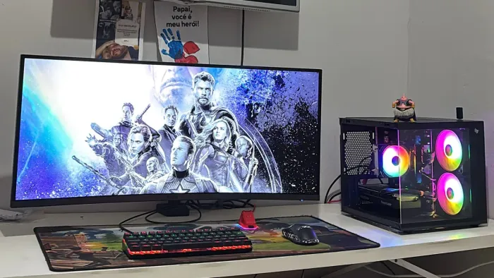 Pc gamer completo novo e garantia - Ryzen 5 AM5 8400f + rx 5500 XT 8gb + monitor 24 + kit