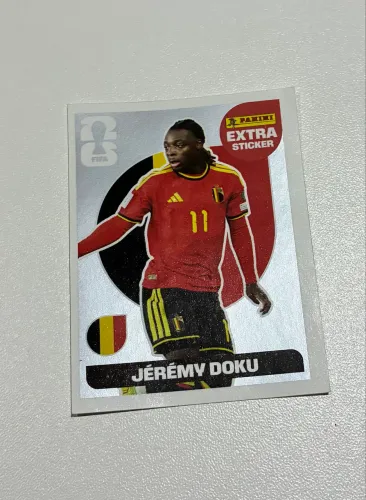 Figurinha Lendária Prata da Copa - Jéremy Doku
