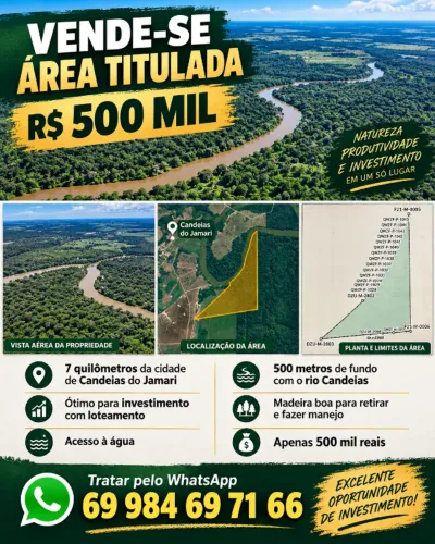 Área de 86 hectares com título