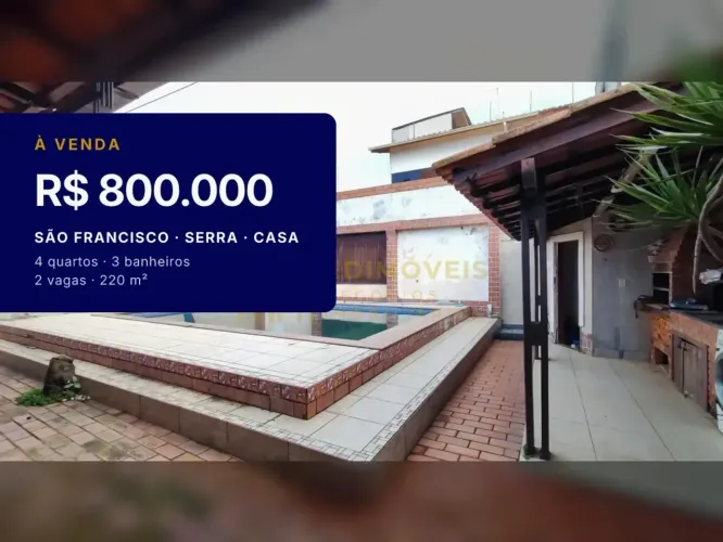 Casa Aconchegante com Lazer Completo em São Francisco Serra, Não Perca!