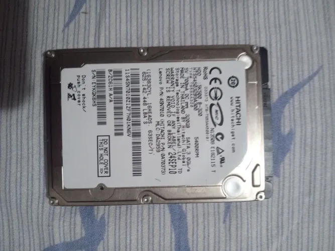 HDD 320gb, Duas Memória Ram de 2gb funcionando
