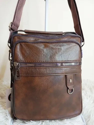 Bolsa Masculina 05 Divisórias Coffe