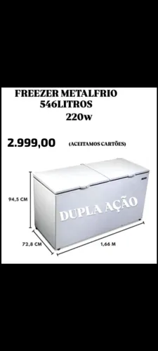 FREEZER HORIZONTAL 546 LITROS