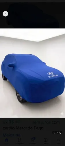 CAPA AZUL COM LOGOTIPO HYUNDAI