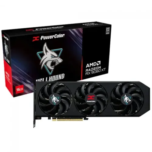 Placa de Vídeo AMD RX 9060 XT 16GB Hellhound (PowerColor)