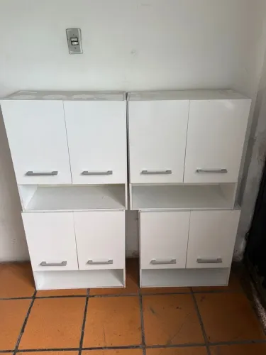  MÓDULO DE ARMÁRIO BRANCO - 8 PORTAS