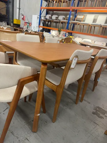 Mesa alto padrão 170cm + 4 cadeiras