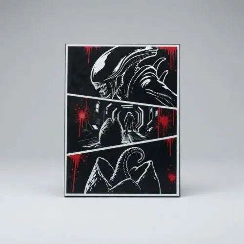 Arte Alien Oitavo passageiro xenomorfo 15X22cm