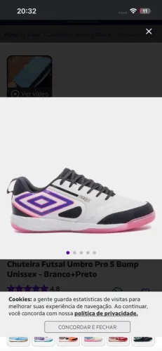 Chuteira umbro pro 5