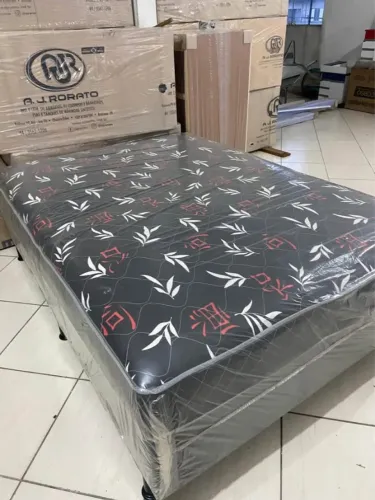 Cama Box Casal Espuma Confortável - Frete Grátis