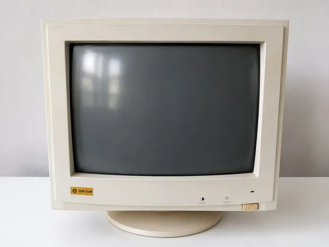 Monitor CRT Five Star 14" Antigo Original - Excelente Estado