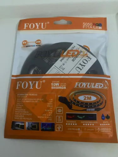 Fita de Led 5V colorida 2 metro 