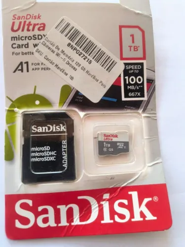 Cartão de memoria Microsd Sandisk Ultra 100MB/s