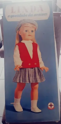 Boneca linda estrela somente a caixa 