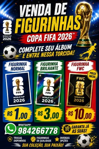 Venda de figurinhas originais da panini