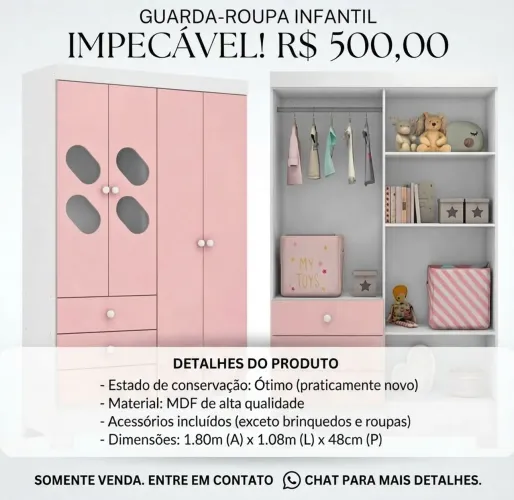 Guarda roupa infantil