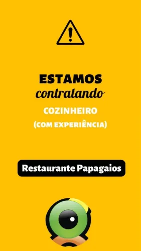 Contrata-se cozinheiro, Contratação imediata .