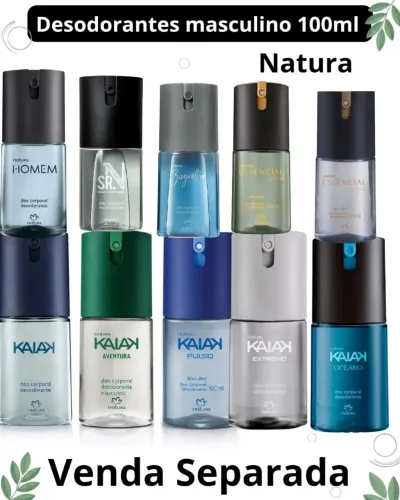 Deo corporal desodorantes masculino e feminino- Natura