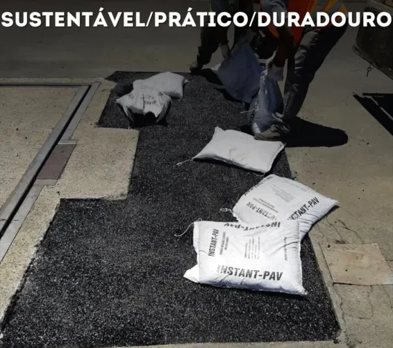 Asfalto pronto ensacado para tapa buracos estradas ruas e rodovias pavimentação e