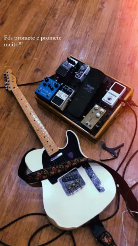 Pedalboard Hands 40x30 + Bag + Fonte Isolada Ammoon