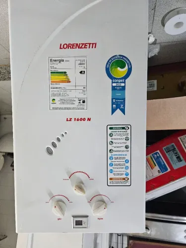 Aquecedor Lorenzetti 15Lts semi novo Gás natural Aceito cartão