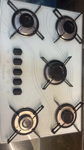 Fogão cooktop branco