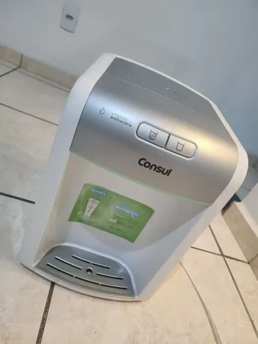 Purificador de água Consul Branco refrigerado com proteção antibactérias CPB34ASVNA