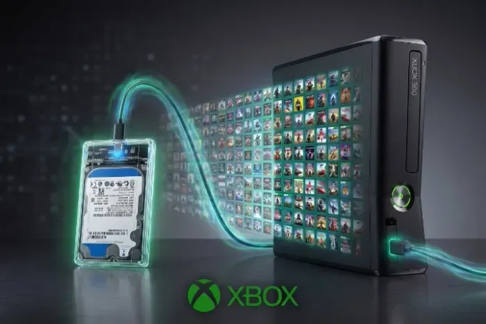 HD Destrava de Xbox 360 com 40 Jogos ou mais