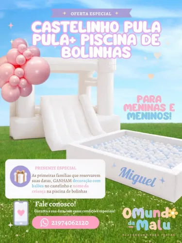 ALUGUEL CASTELINHO INFLÁVEL E PISCINA DE BOLINHAS